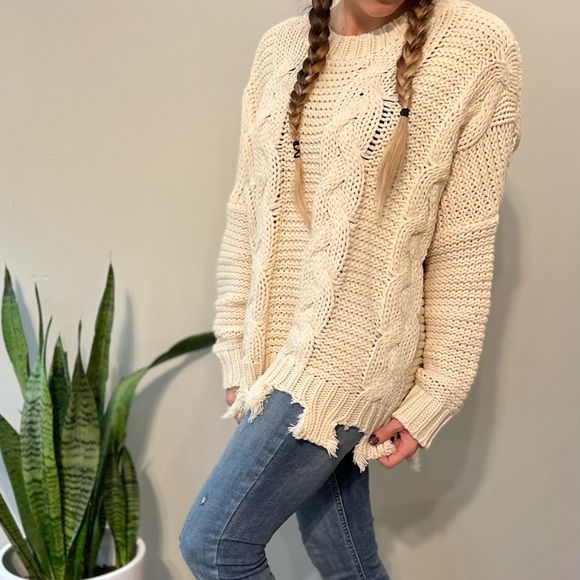 NEVER WORN Hyfve comfy oversized tan sweater - Picture 6 of 6